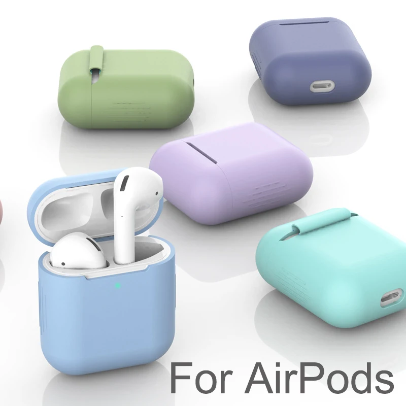 

Силиконовый чехол, защитный чехол для наушников Apple AirPods TPU, мягкий силиконовый чехол для Air Pods 2, чехол s