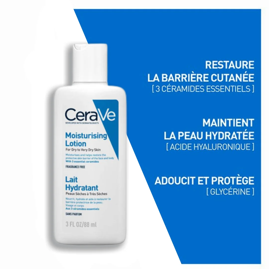 

CeraVe Facial Moisturising Lotion With Hyaluronic Acid Ceramides Niacinamide Repair Skin For Dry To Very Dry Skin 88ml