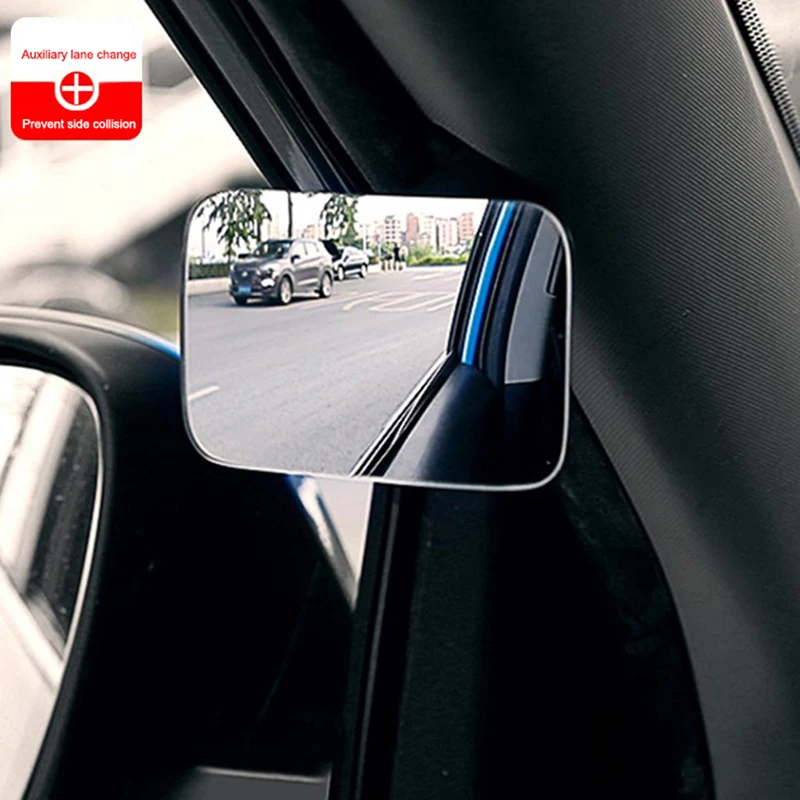 

Car Front and Rear Wheel Blind Spot Small Round Mirror 360 Degree Adjustable Wide-angle Rearview Mirror Auxiliary Auto Mirror