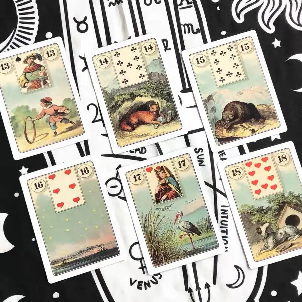 11*6 5 см Laura Tuan Lenormand Oracle 36 шт. Карты