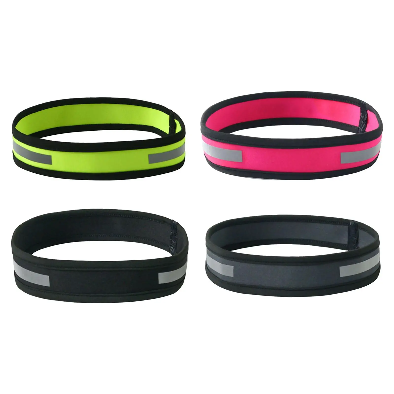 Спортивная повязка на голову светоотражающая поглощающая пот Нескользящая для