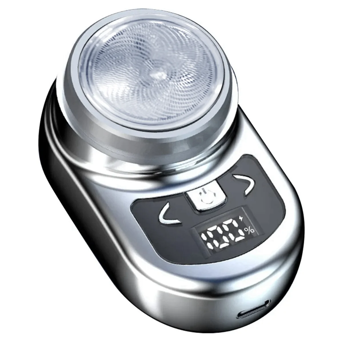 Portable Electric Shaver Pocket Shaving for Men Mini Beard LCD Power Display Rechargeable Travel Home Shaver-B