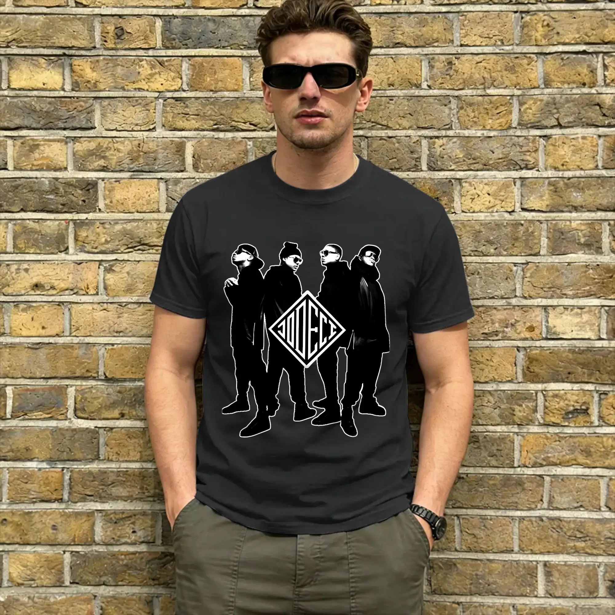 Фото Мужская футболка Jodeci Band, забавная футболка из 100% хлопка, футболка с короткими рукавами, одежда с круглым вырезом, большие размеры №2