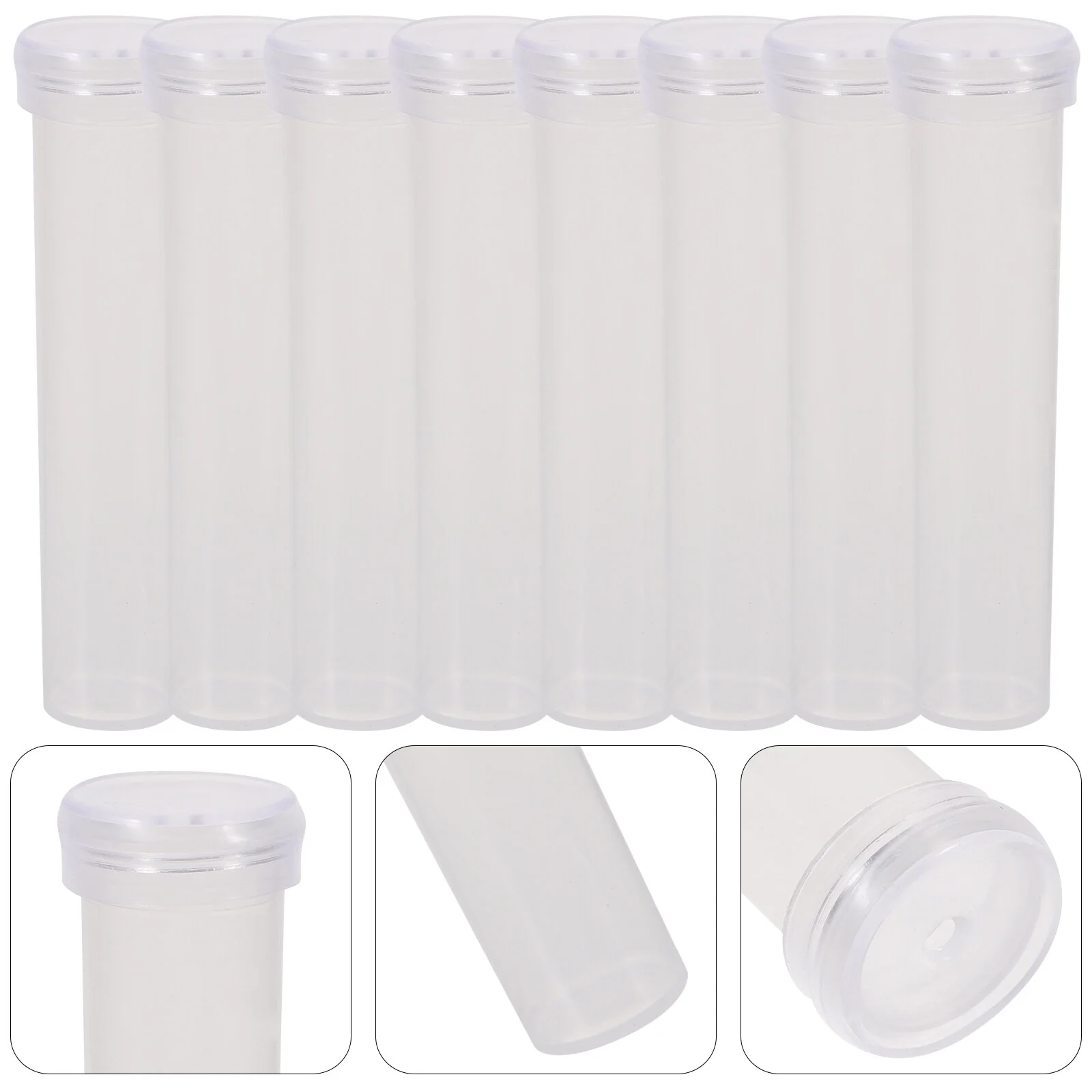 

50pcs Floral Water Tubes Large Flower Water Tubes Container Florist Supplies for Milkweed Stem Cuttings Arrangements, Clear