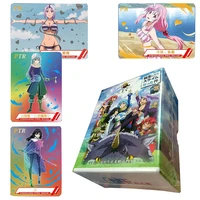 original slime different world anime figures bronze flash cards rimuru tempest pr collectible cards toys birthday gifts for kids