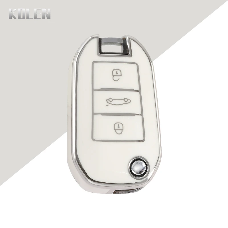 Funda de TPU para llave de coche, accesorios para Peugeot 208, 308, 408, 508, 2008, 3008, 4008, 5008, Citroen C3, C4, CACTUS, C6, C8, novedad