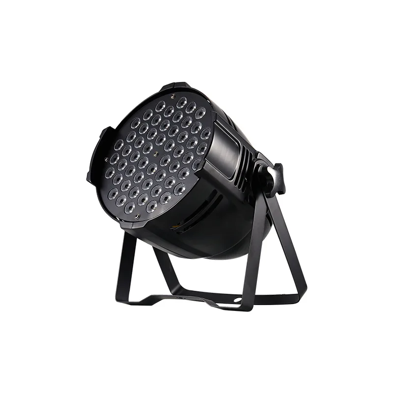 Фото Светодиодный прожектор 54x3W RGB 3-в-1 для сцены с эффектом заливающего света для свадеб, дискотек и вечеринок №2