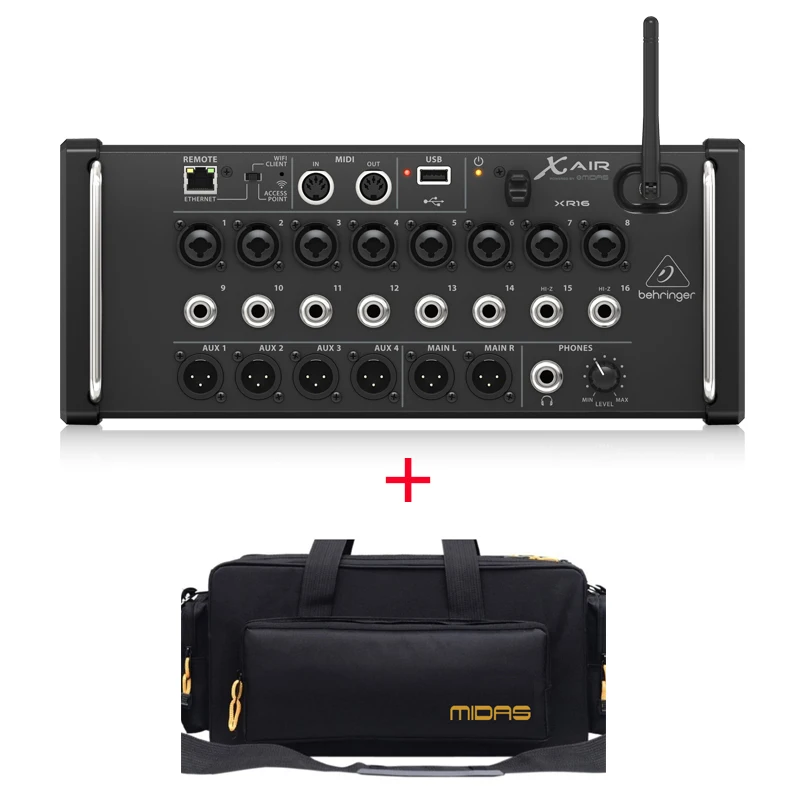 16-канальный планшетный цифровой миксер Behringers XR16 с 8 программируемыми усилениями