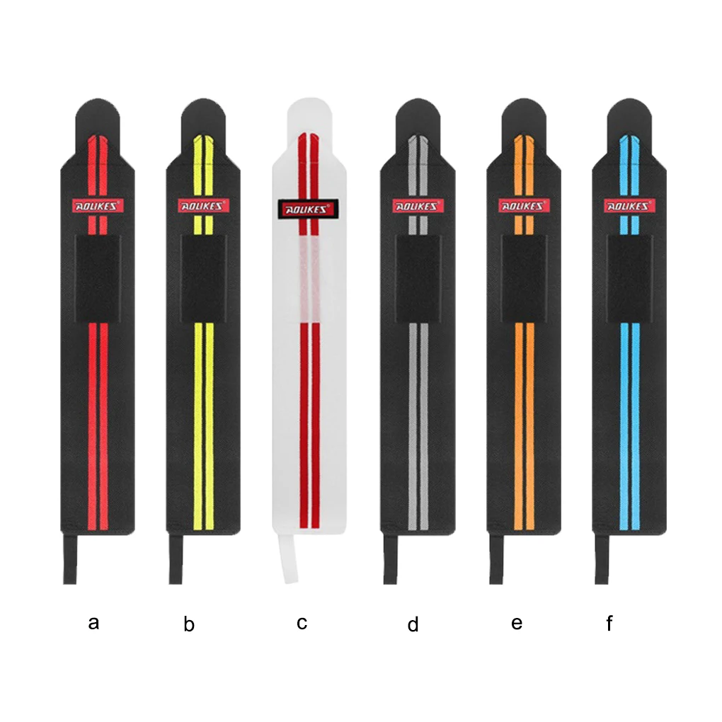 

Weight Lifting Wrist Brace Weightlifting Deadlift Powerlifting Wraps Bandage Fitness Protector Guard Black Yellow