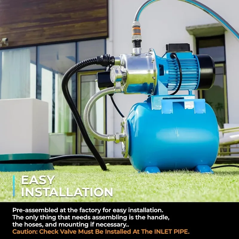 Насос для мелководья с резервуаром под давлением 1200 л/ч