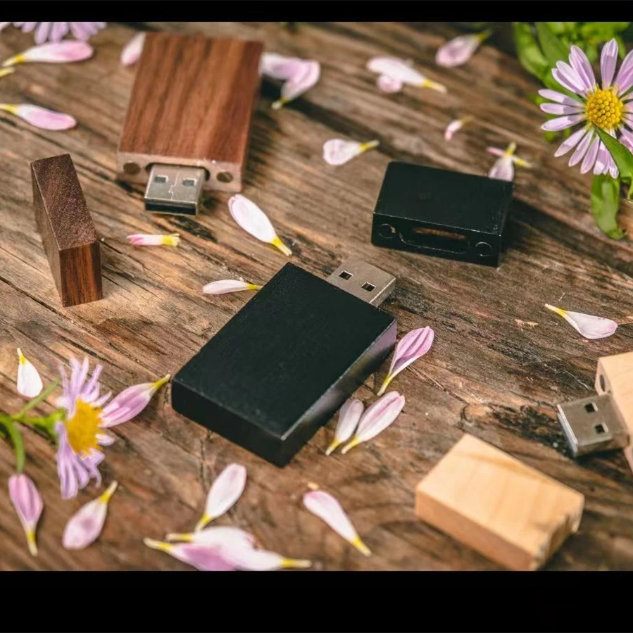 

20 шт., USB 3,0 32 ГБ, чёрный деревянный флэш-накопитель