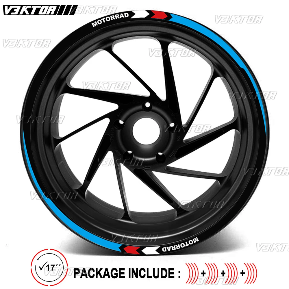 

Наклейки на колеса мотоцикла, светоотражающие наклейки на обод Motorrad для BMW R1250RS R1200R K1600GTL S1000XR RR R nine t F900R XR G310R