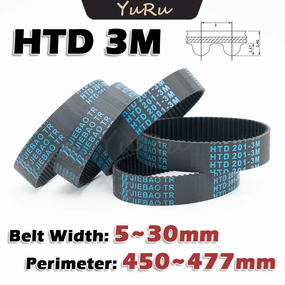 

Резиновый приводной ремень HTD 3M 3 метра