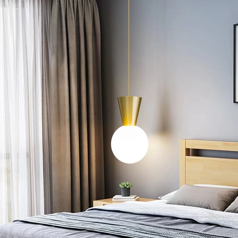 Медная лампа в скандинавском стиле светодиодный светильник для кухни столовой