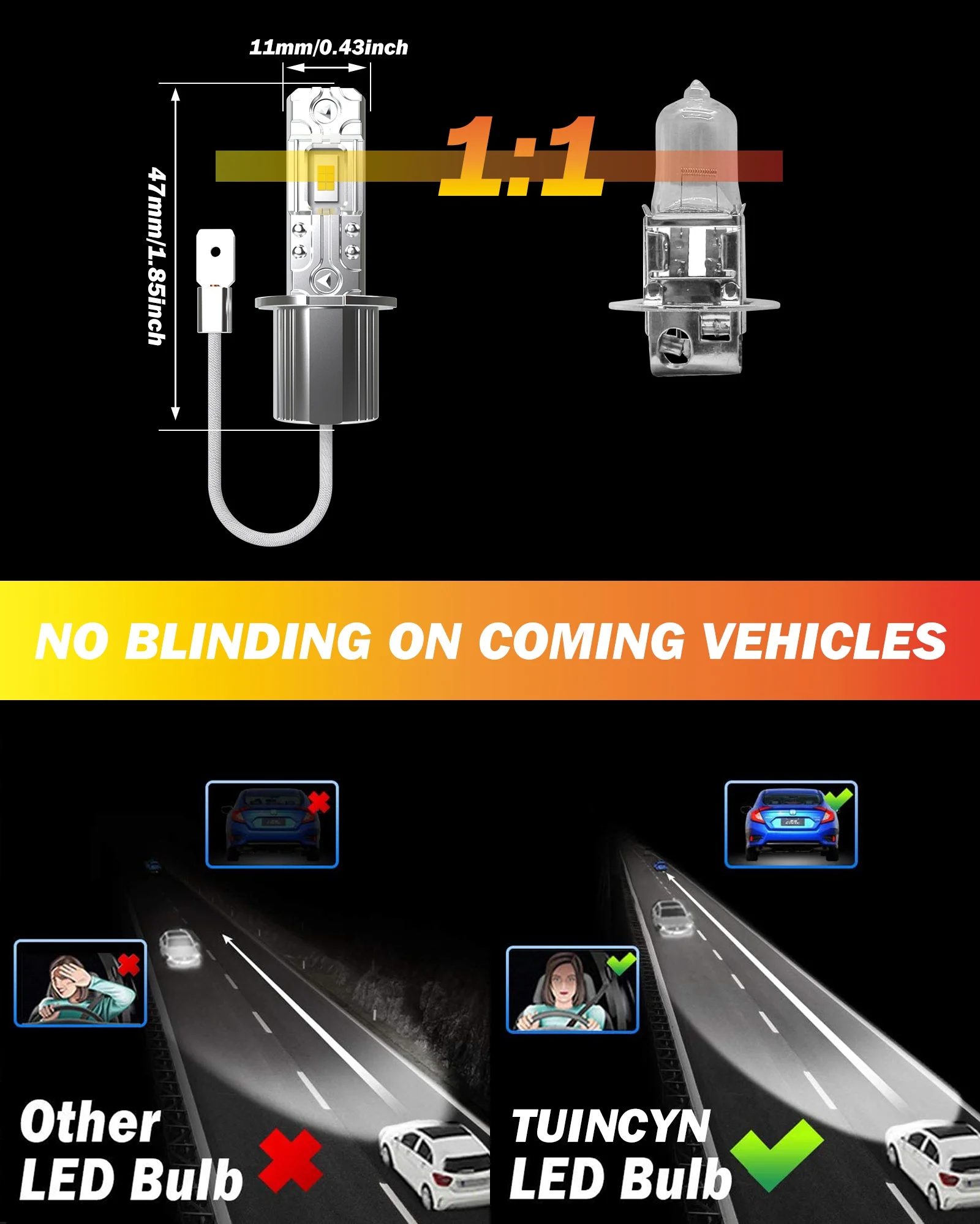 2 шт. H3 светодиодная противотуманная лампа автомобильная CSP Автомобильные фары