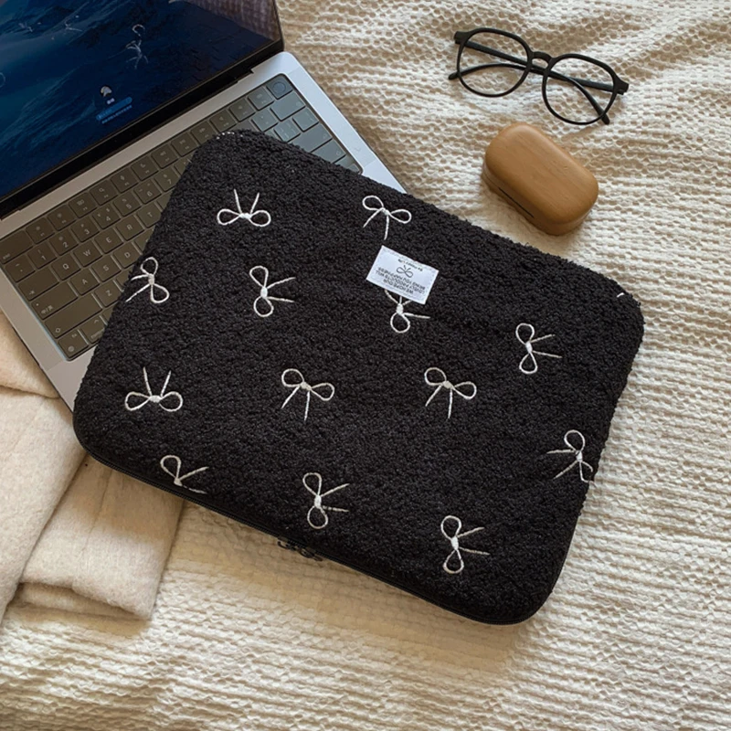 Женская сумка с бантом и бабочкой для ноутбука компьютера Macbook Lenovo Thinkpad iPad Pro DELL HP