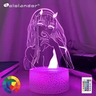 Новейший аниме Zero Two 3d лампа фигурка ночсветильник детский для девочек Манга подарок ночсветильник Дарлинг во франксе дропшиппинг