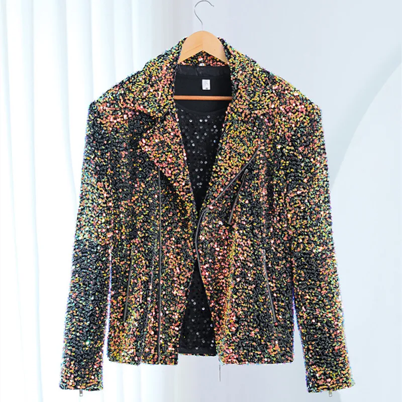 

Куртка мужская блестящая на молнии, 3 цвета