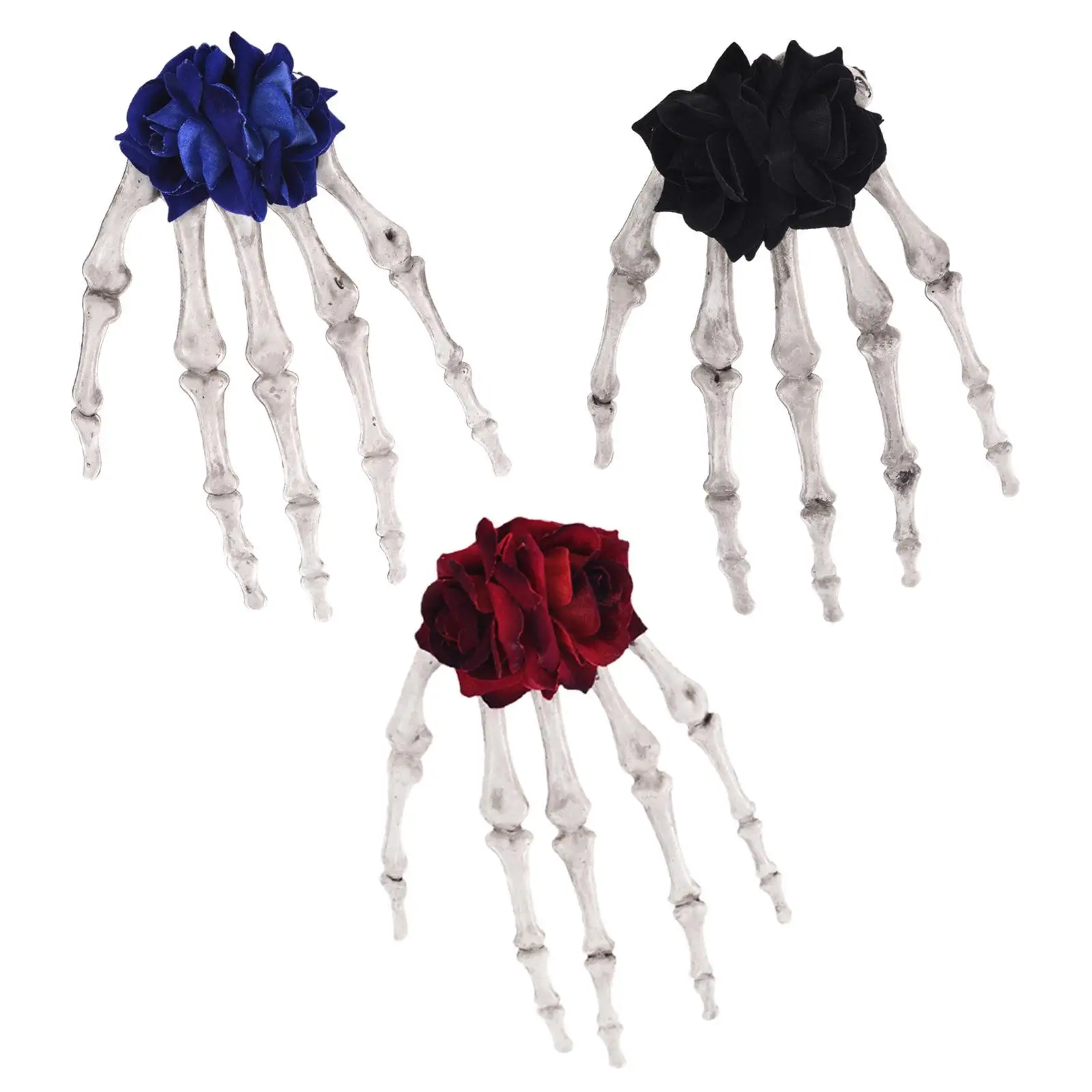 Заколка для волос в виде скелета заколки всех типов заколка с готическим цветком