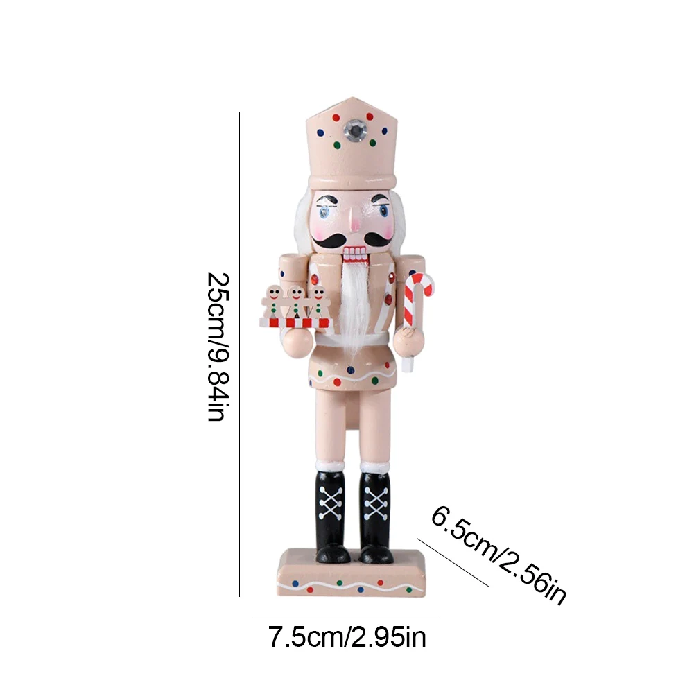 25 см Рождественский стоячий Щелкунчик Орнамент Настольный Украшение Пряничный