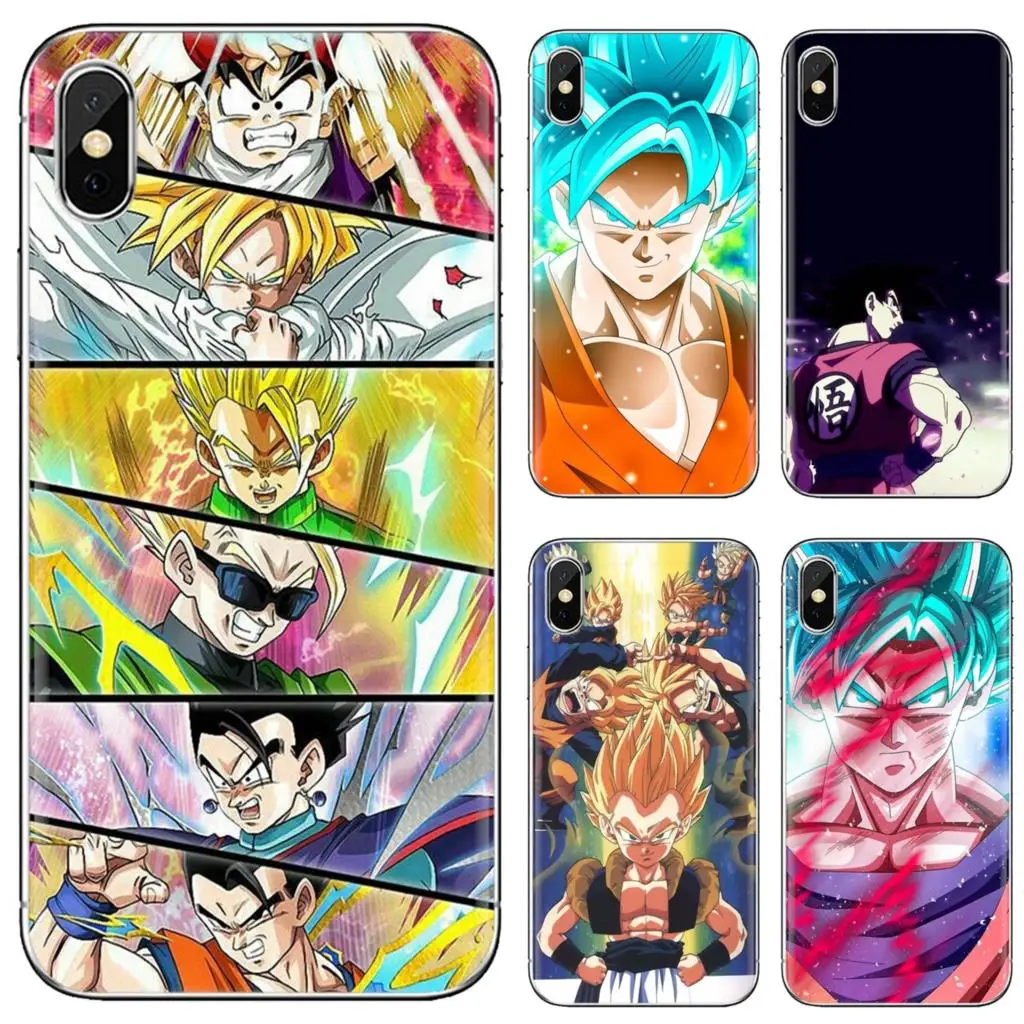 

For iPhone 10 11 12 13 Mini Pro 4S 5S SE 5C 6 6S 7 8 X XR XS Plus Max 2020 Ultra Thin Case Sell dragonball goku blue art anime