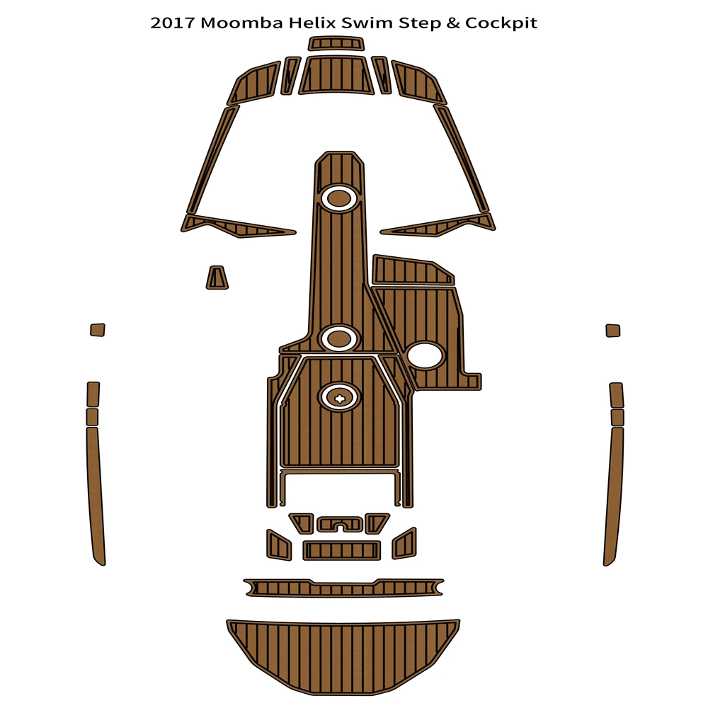 Moomba Helix 2017 платформа для плавания коврик кокпита лодка подложка из тикового