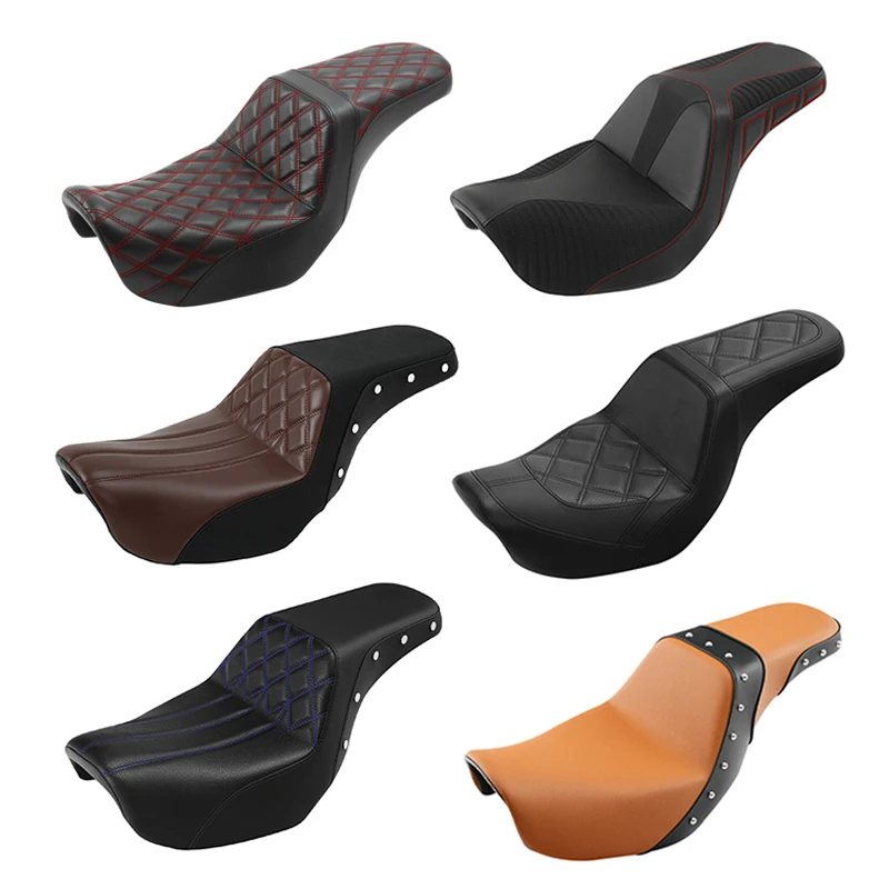 

Motorcycle Driver Passenger Seat For Harley Dyna Super Glide 2006-2010 Fat Bob 2008-2017