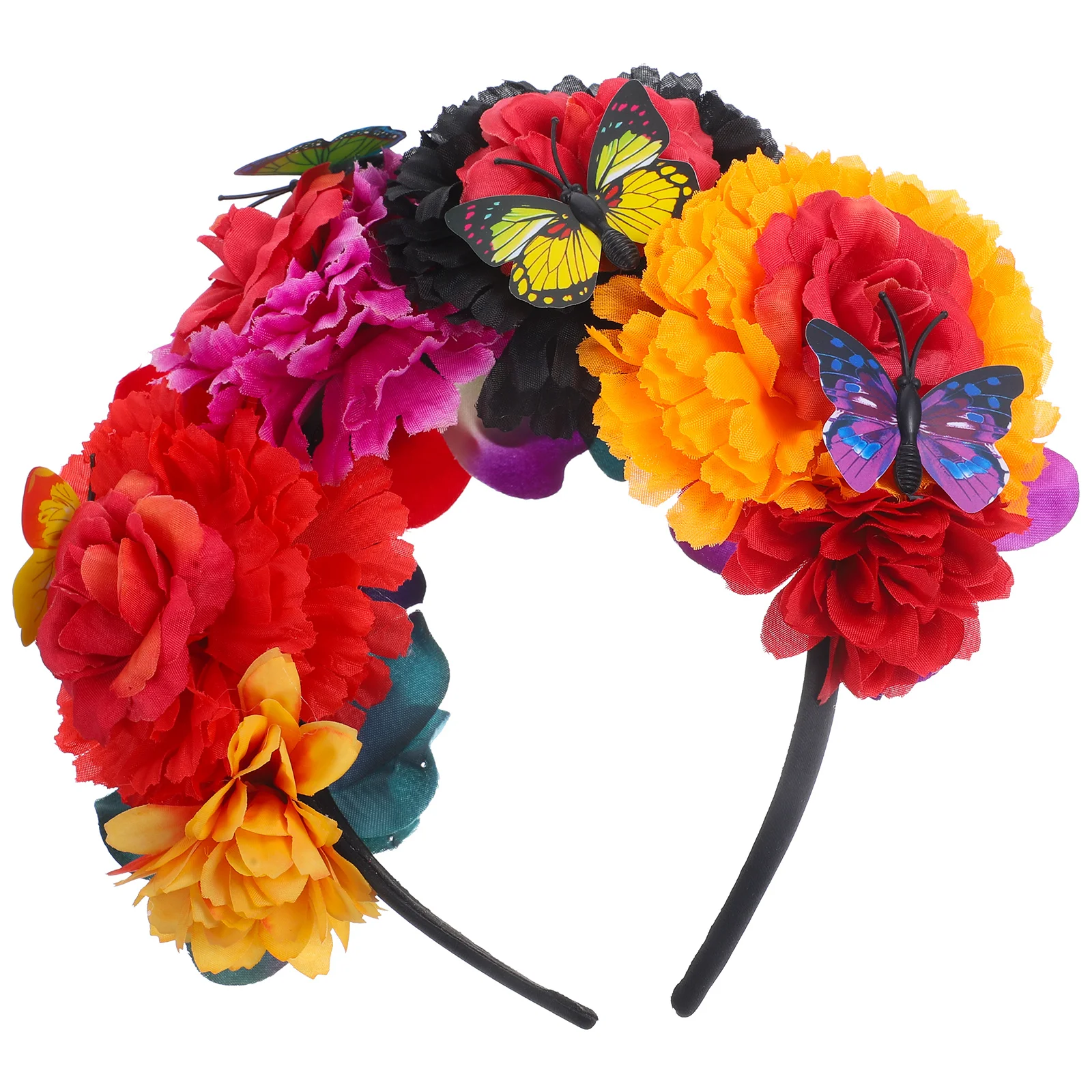 

Mexican Flower Crown Small Crowns Arrangements Headband Hats Women Mini Hairband Costume