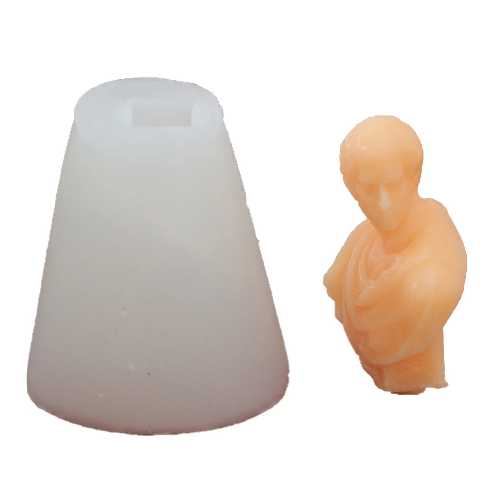 Силиконовая форма Artemis Diana бюст Бог Аполлон для свечи греческая скульптура