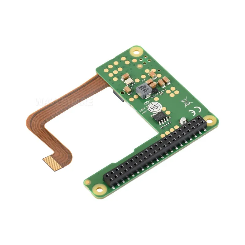 Фото Официальный Raspberry Pi 5 M.2 HAT+ Compact, HAT для NVMe 2230 SSD, совместимый с корпусом №4
