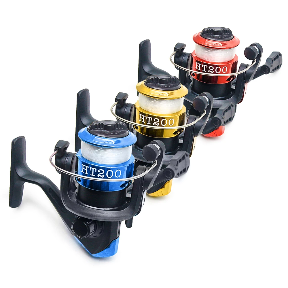 Folding Fishing Reel Saltwater Ultralight Mini Spinning Reel 5.2:1 Casting Wheel with Fishing Line for Children Beginner Carp