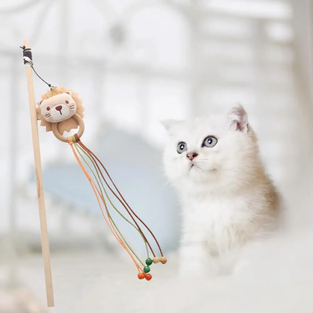 

Игрушка-тизер для кошек Bite-Proof Pet Wand Toy Дразнилка для котенка Stick Toy