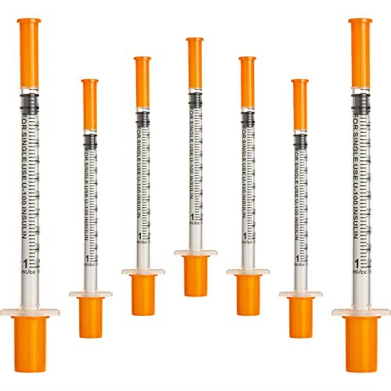 

50Pcs/Pack 1ML Syringe With 30G (8Mm Long) Lab Supplies Individually Sealed Package