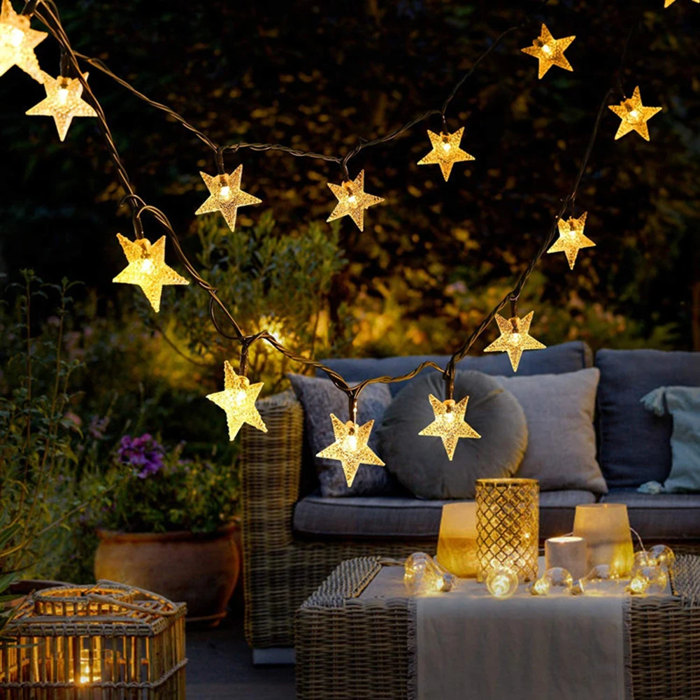 

Star LED String Light Fairy Warm White Garland Home Christmas Fairy Lights Wedding Decor Christmas Decor for Home Navidad