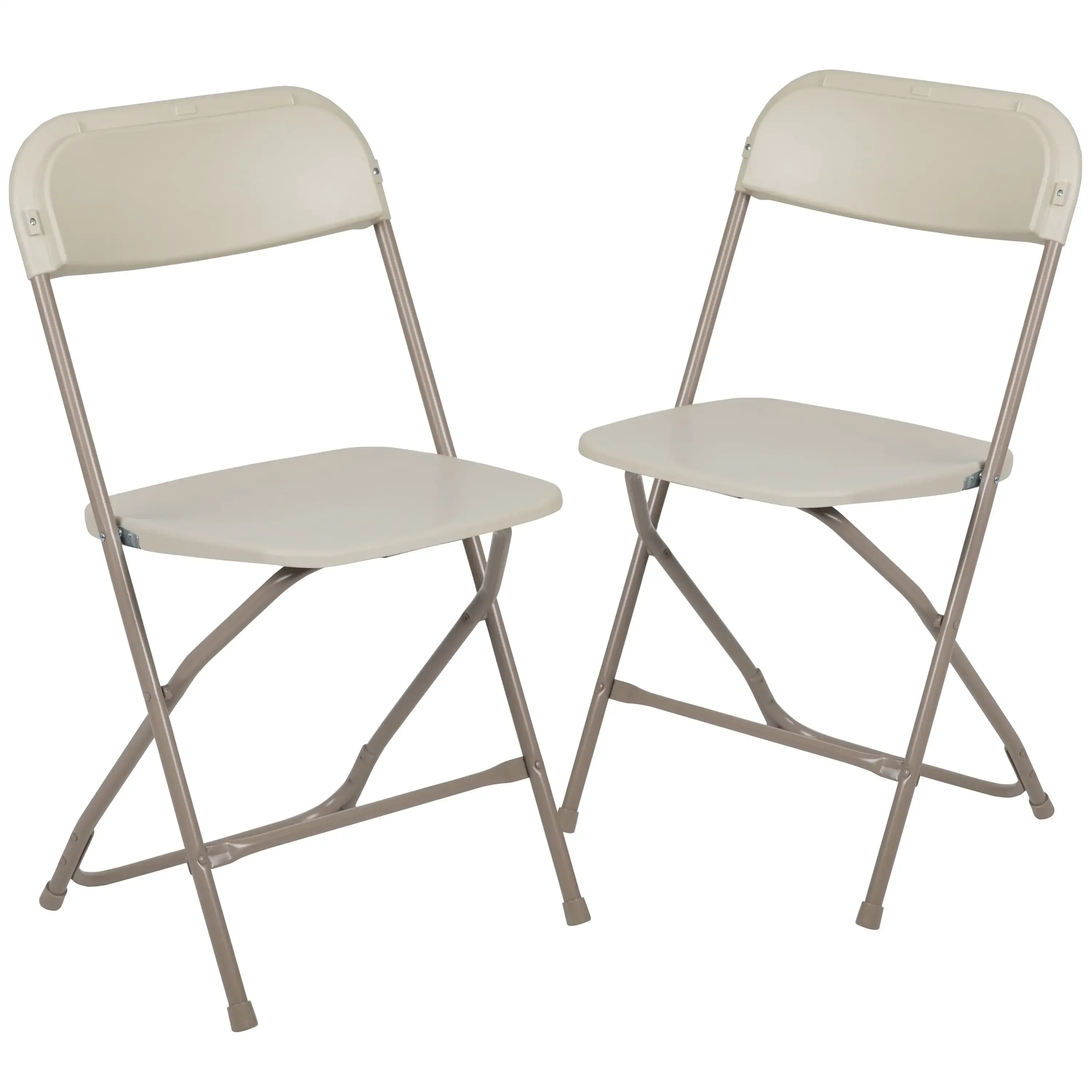 

Hercules™ Series Plastic Folding Chair - Beige - 2 Pack 650LB Weight Capacity Comfortable Event Chair-Lightweight Folding Chair
