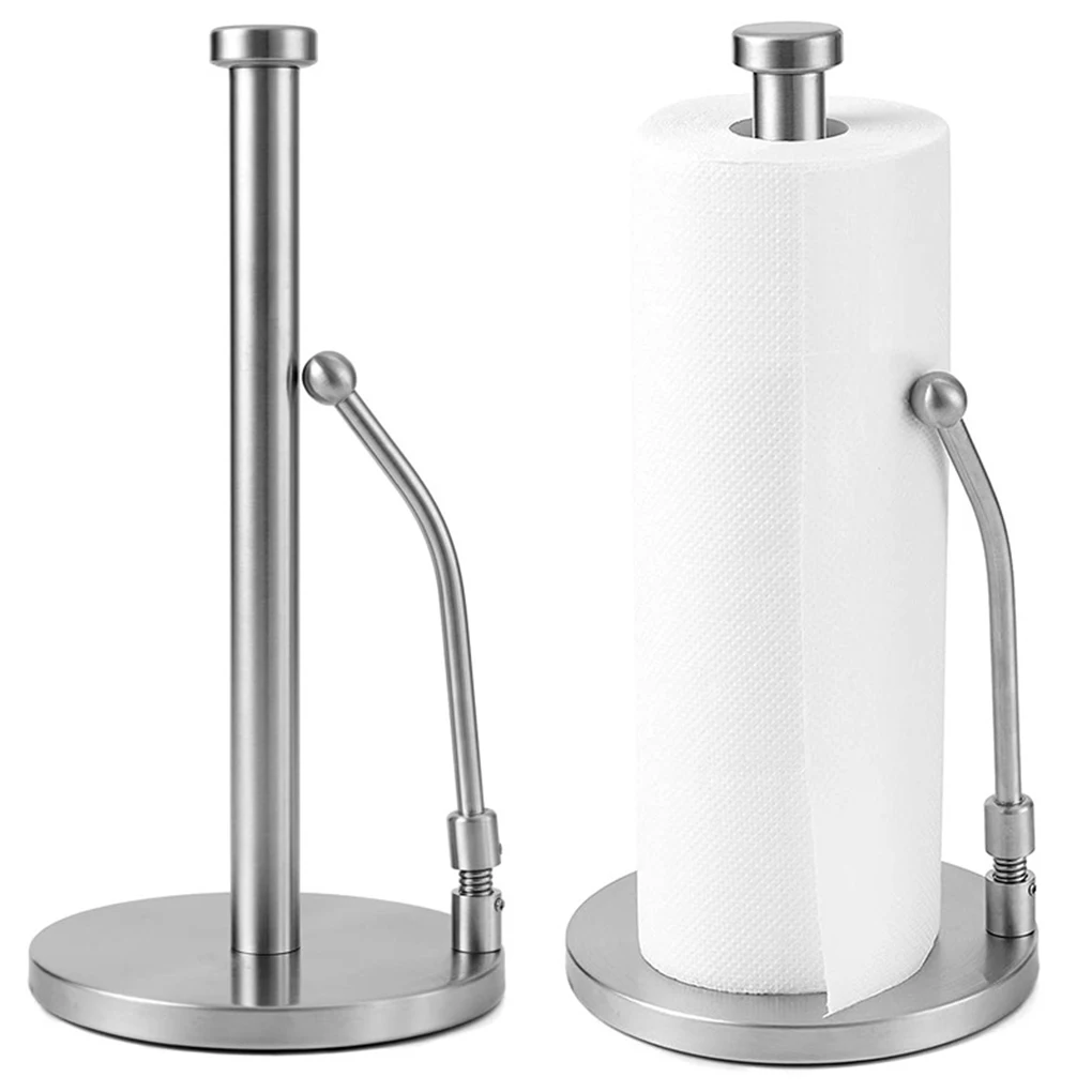 

Kitchen Paper Towel Roll Vertical Holder Table Living Room Stand Rack Household Bar Countertop Tissue Rolls Home