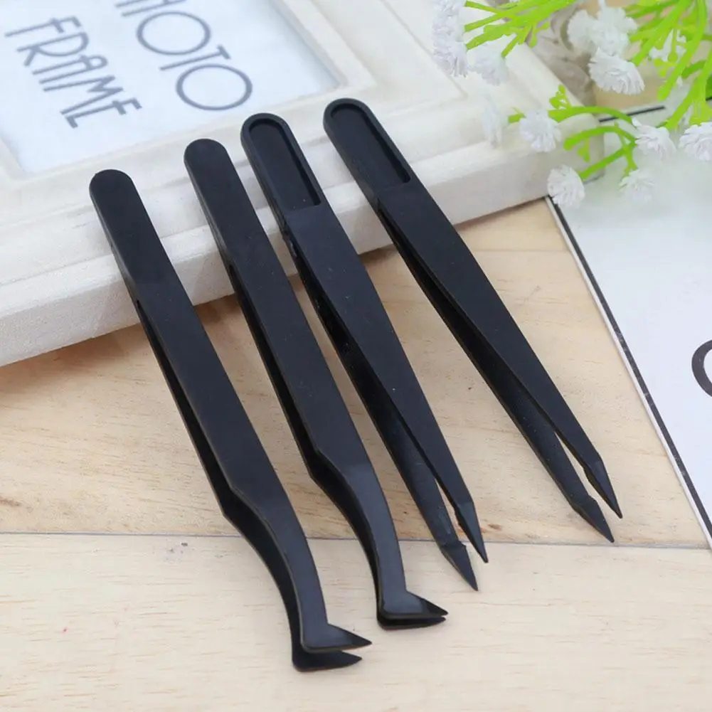 

Антистатические изогнутые прямые черные фотообои инструмент для сбора шип Блестки бусины зажим для сбора ресниц макияж