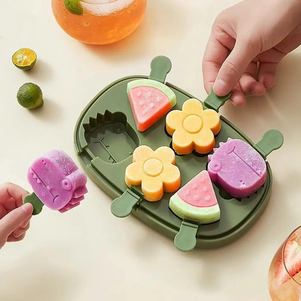 Фото Diy Popsicle Maker Силиконовые формы для мороженого без BPA для детей Лето DIY Изготовление мороженого Легкосъемный мини Ice Pop для дома №4