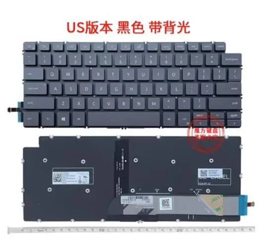 

US Keyboard for Dell Inspiron 5400 5401 5402 5405 5406 5408 5409 5498 5490 5493 5498 P120G 7400 7405 2n1with backlit black