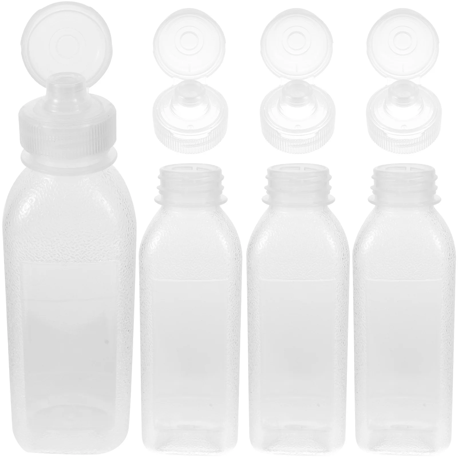 

4 Pcs Oil Can Bottle Bottles Kitchen Clear Plastic Container Sauce Squeeze Containers Cooking Dispenser Vinegar