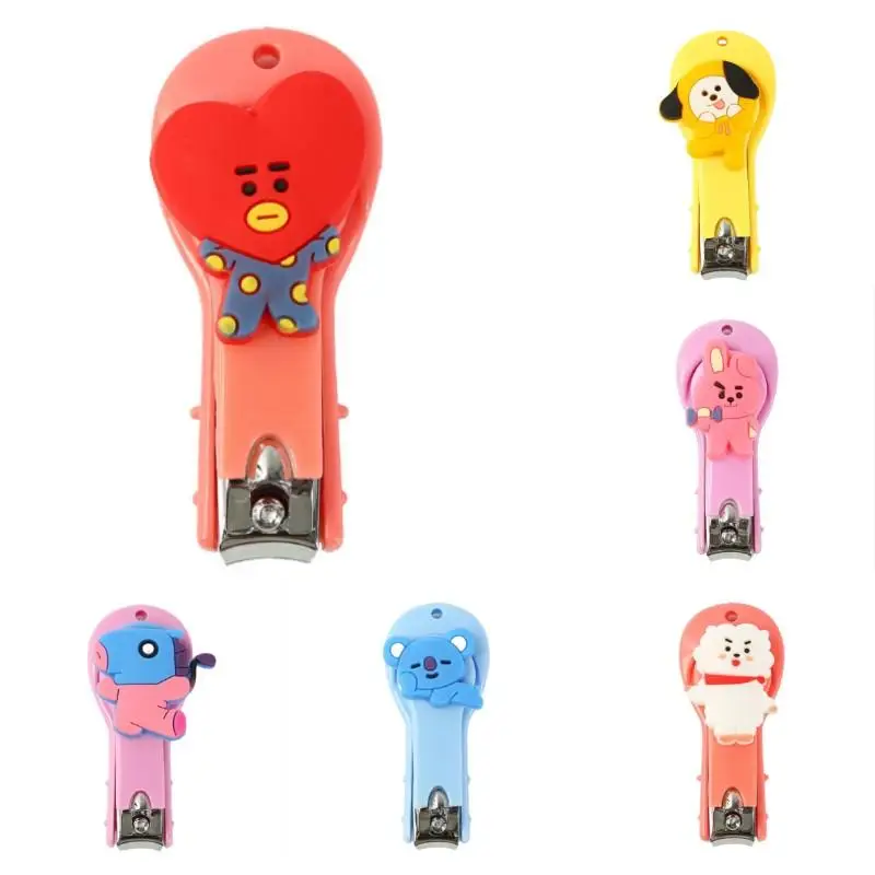 

Kawaii Bt21 аниме хобби ТАТА чимми куки Koya новые высокоточные ножницы для ногтей инструменты для маникюра из нержавеющей стали