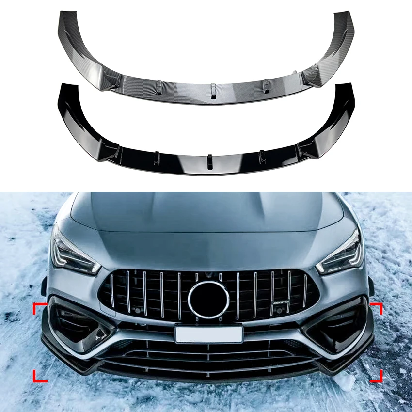

Сплиттер для переднего бампера Mercedes CLA 45 AMG C118, аксессуары CLA Class C118 2019-2023 PP