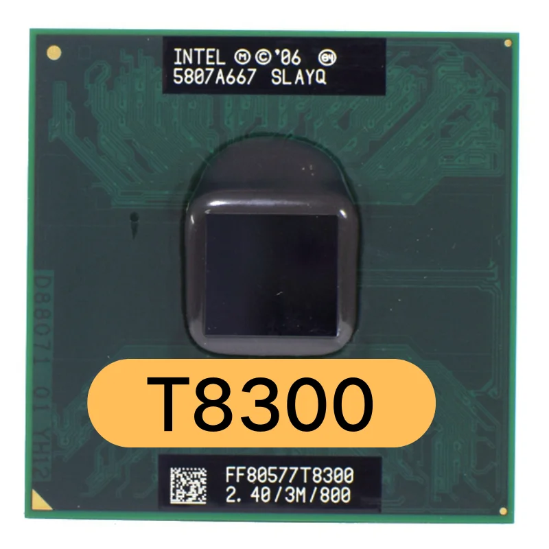 Оригинальный процессор для ноутбука intel Core 2 Duo T8300 ЦП 3M кэш/2 4 ГГц/800/двухъядерный