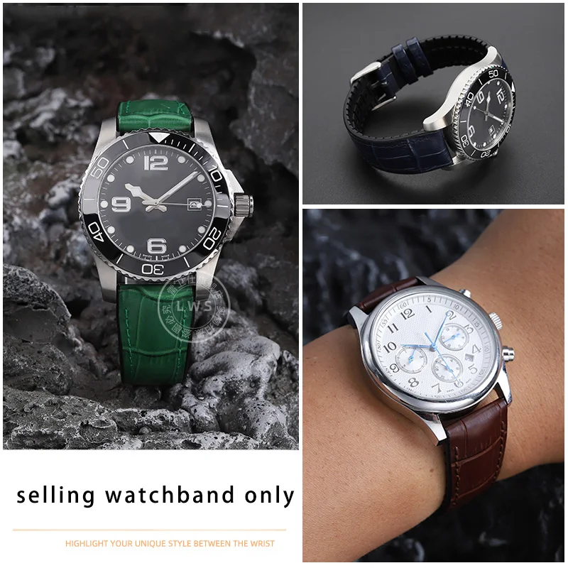 Ремешок для часов Longines Kangkas L3 Series водонепроницаемый браслет из мягкой воловьей