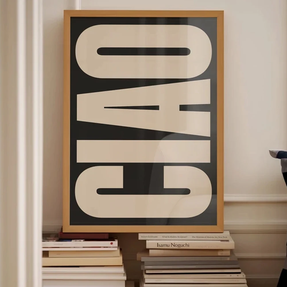 Современная Минималистичная Наклейка На Стену С Художественным Принтом Холсте