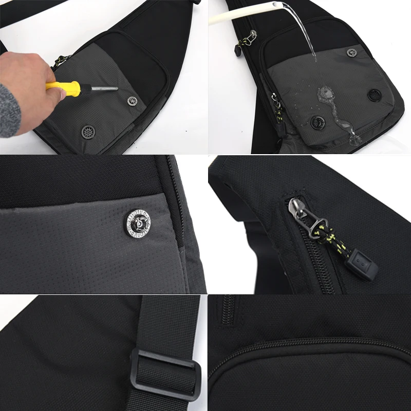 Xiaomi Men‘s New Trendy Casual Shoulder Bag Leisure Travel Sports Outdoor Pack Messenger Crossbody Sling Chest Bag Pack for Male