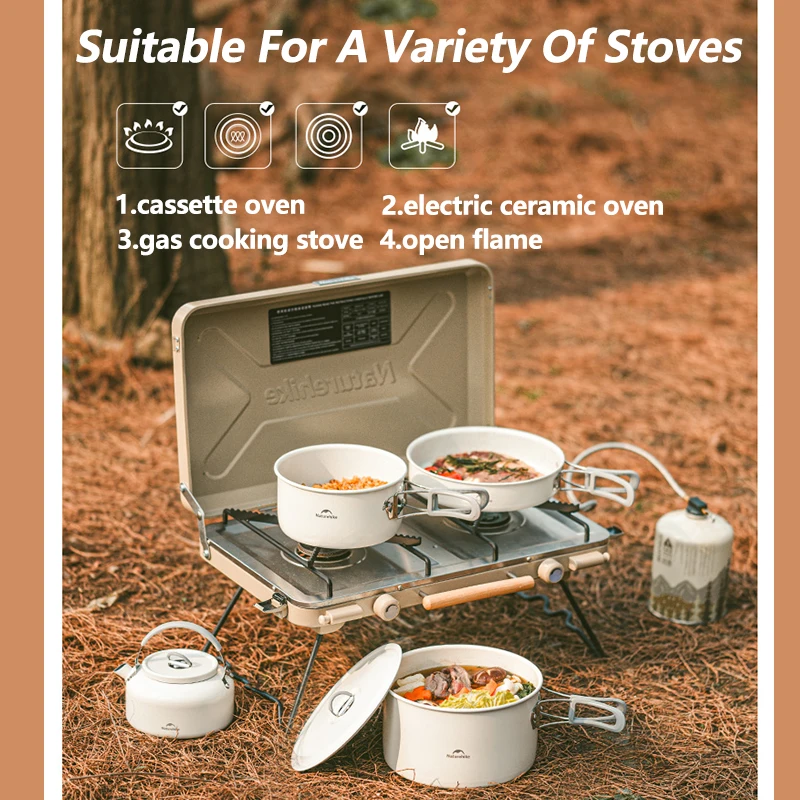 Керамический антипригарный набор посуды Naturehike