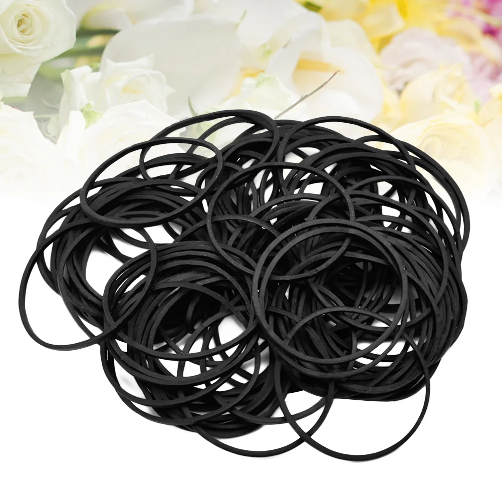 

100 шт. резиновых лент, аксессуары для машинных блоков питания (черный)