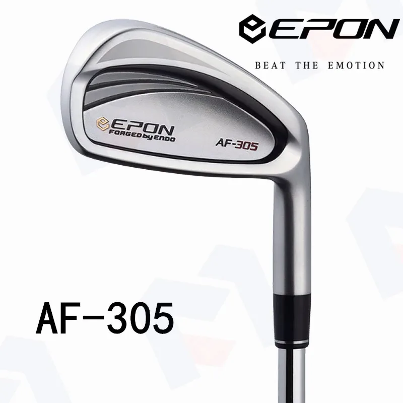 

New Golf Clubs Epon AF-305 Iron Set Right Handed CNC Forged Carbon With REgular Stiff Steel Shaft