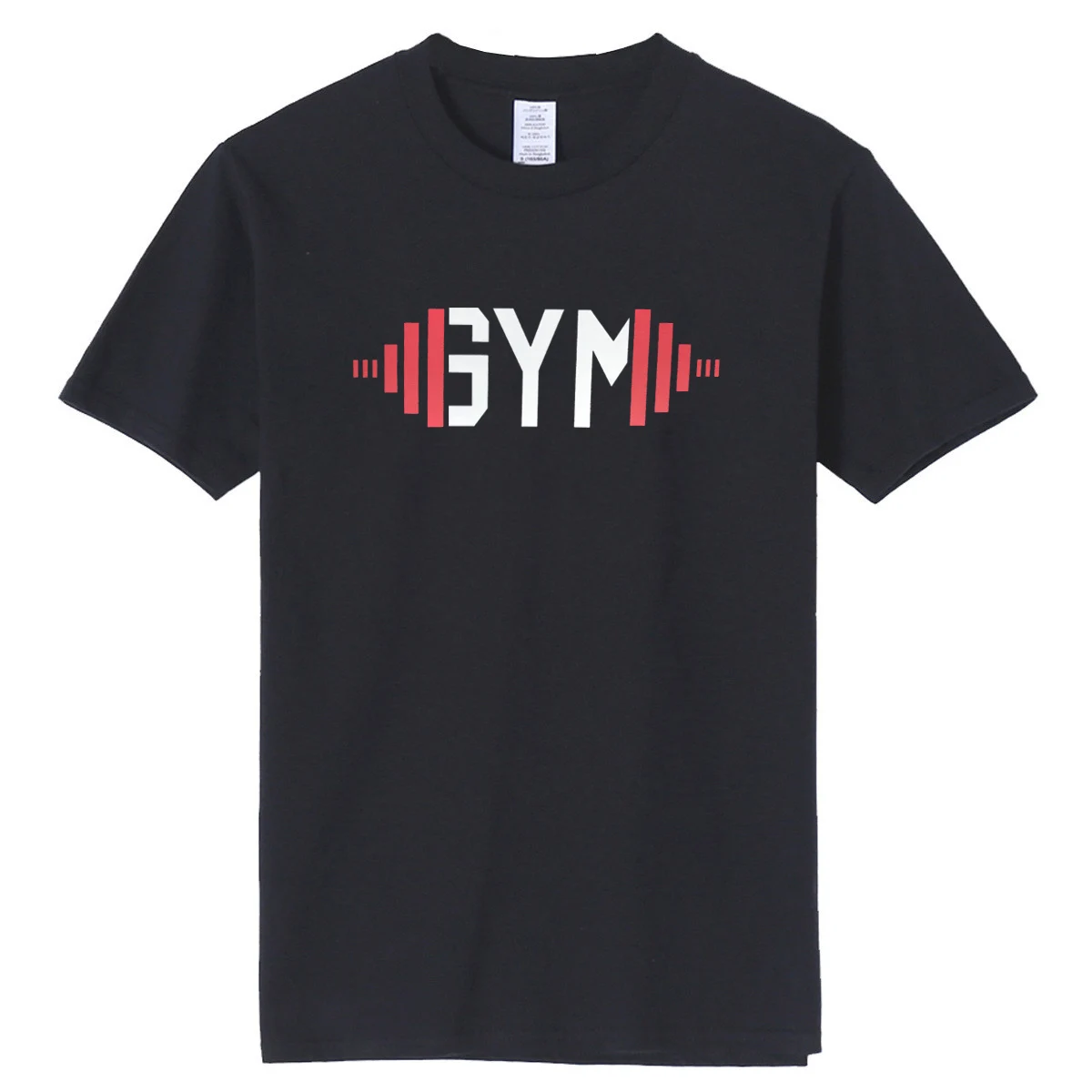 

Summer Men's Fitness Sports 100% Cotton Printing GYM Casual Daily Sweat-absorbing Breathable T-shirt Short-sleeved Hot Sale